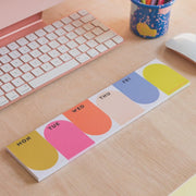Keyboard Weekly Planner Pad - Bright Arches - Southern Soule Designs