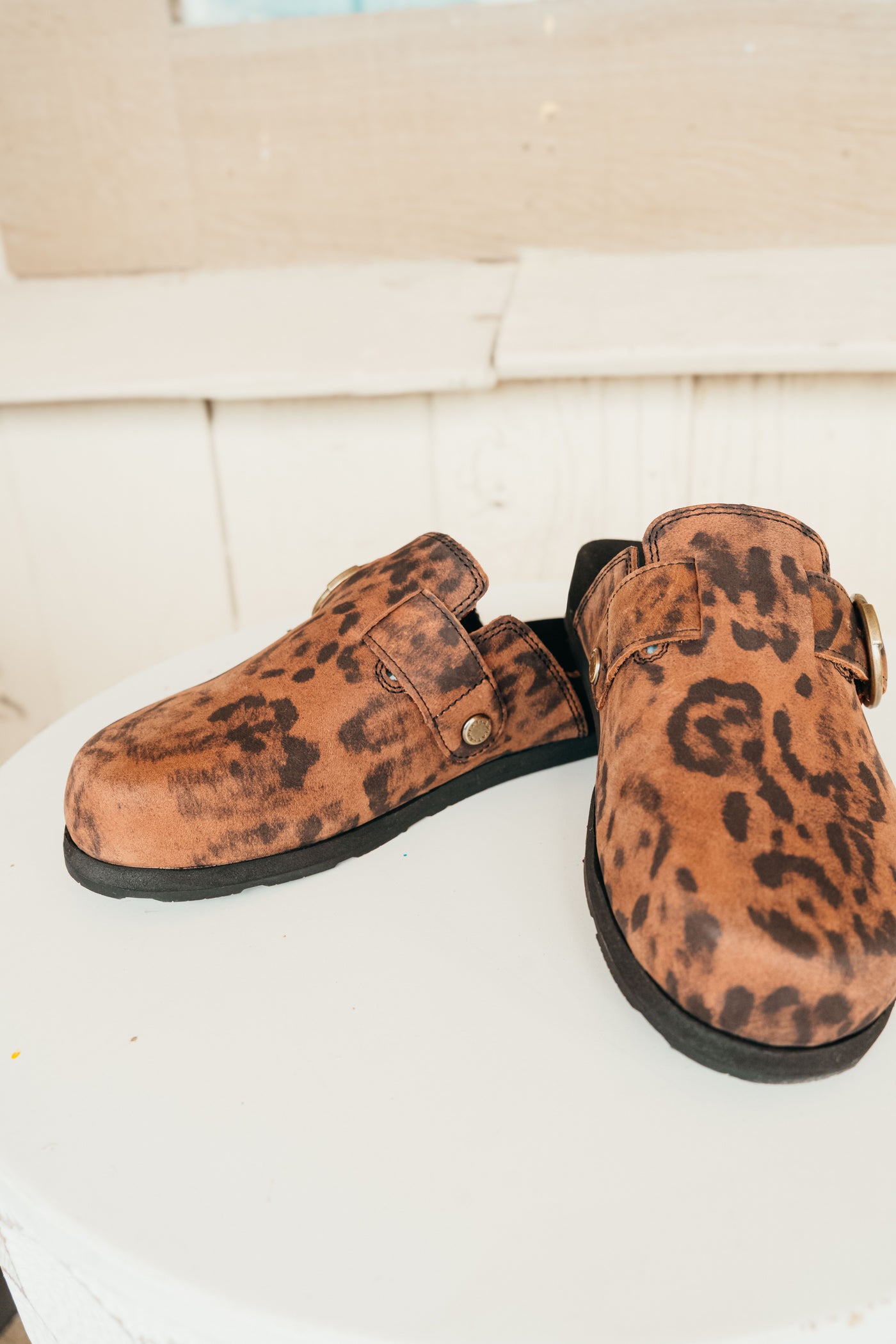 Ariat Women's Country Mule Leopard Suede 10061235