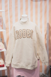 Khaki Rodeo Mockneck Sweatshirt - Southern Soule Designs