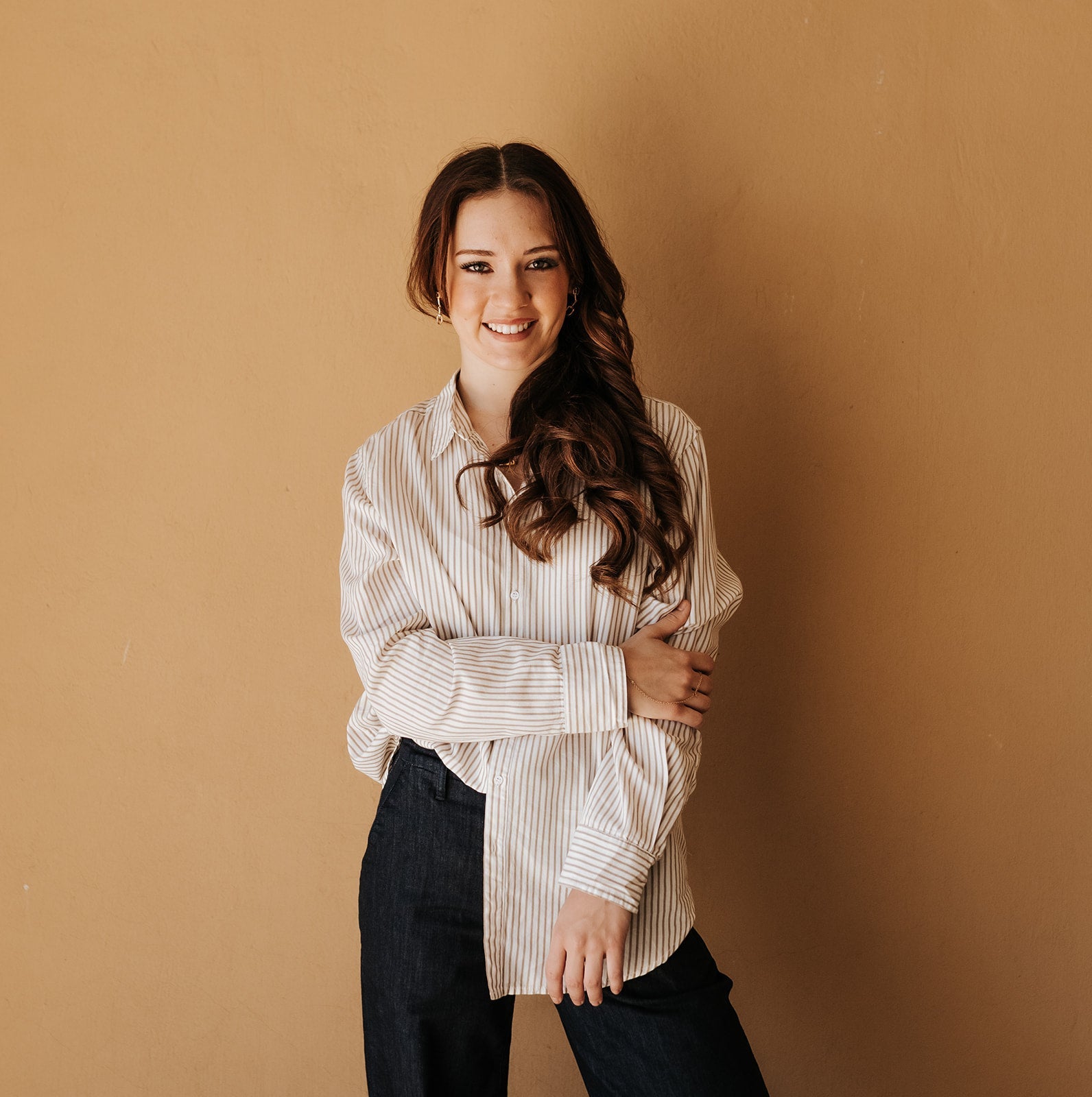 Khaki Stripe Lolita Shirt - Southern Soule Designs