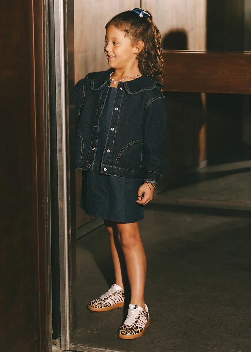 Kids Leopard Stevie Mini Sneaker - Southern Soule Designs