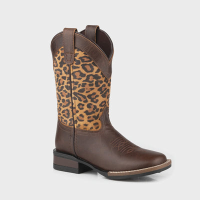 Kids Monterey Leopard Brwn Boot - Southern Soule Designs
