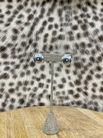 Kingman Circle Concho Studs - Southern Soule Designs