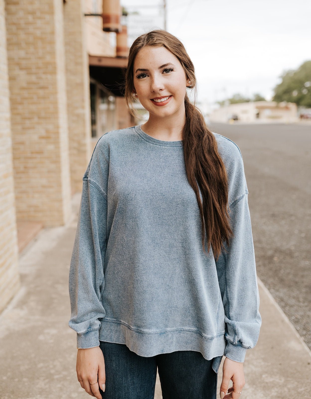 Knit Denim Modern Weekender Medium Indigo ZT223856 - Southern Soule Designs