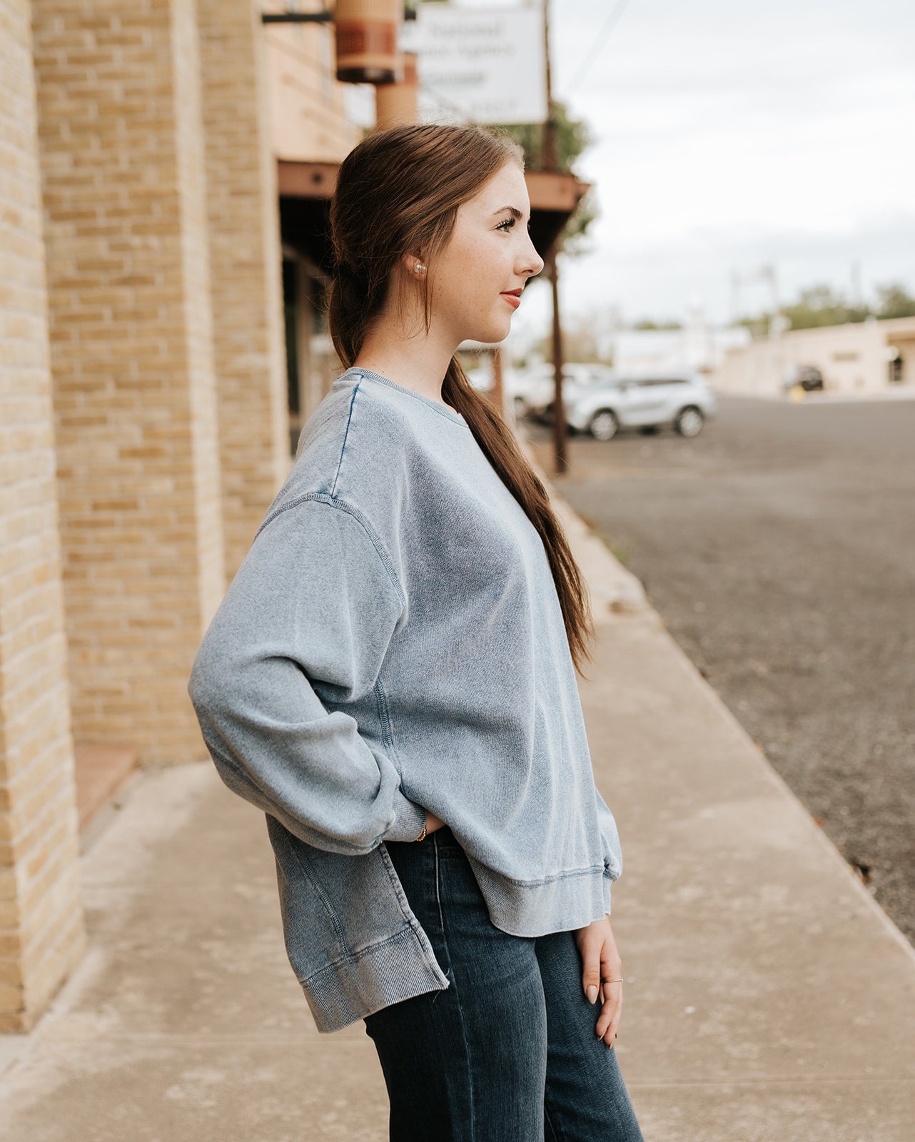 Knit Denim Modern Weekender Medium Indigo ZT223856 - Southern Soule Designs