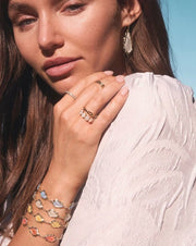 KS Adriana Scallop Frame Gold Delicate Chain Bracelet - Southern Soule Designs