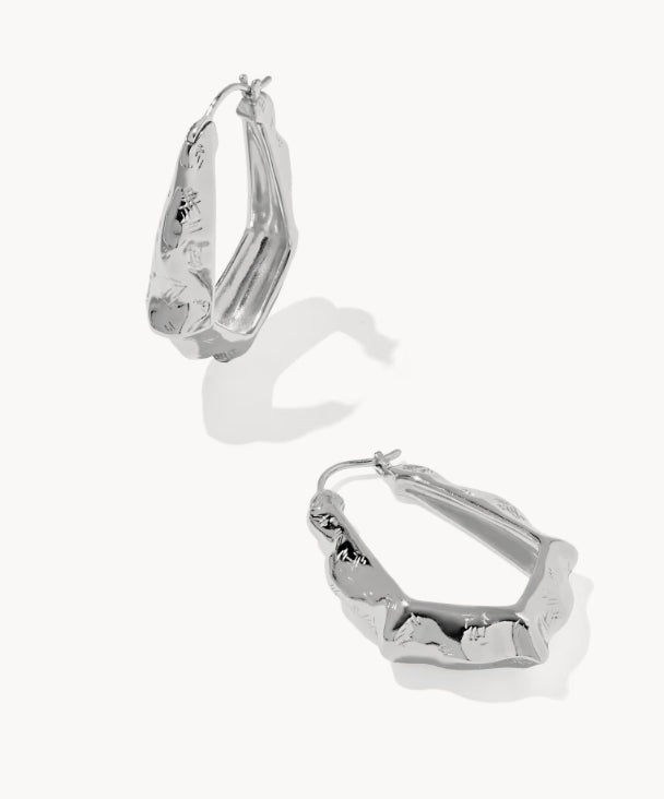 KS Adriana Scallop Frame Hoop Earrings - Southern Soule Designs