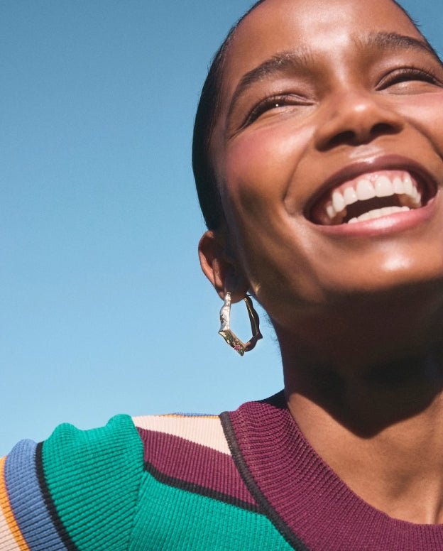 KS Adriana Scallop Frame Hoop Earrings - Southern Soule Designs