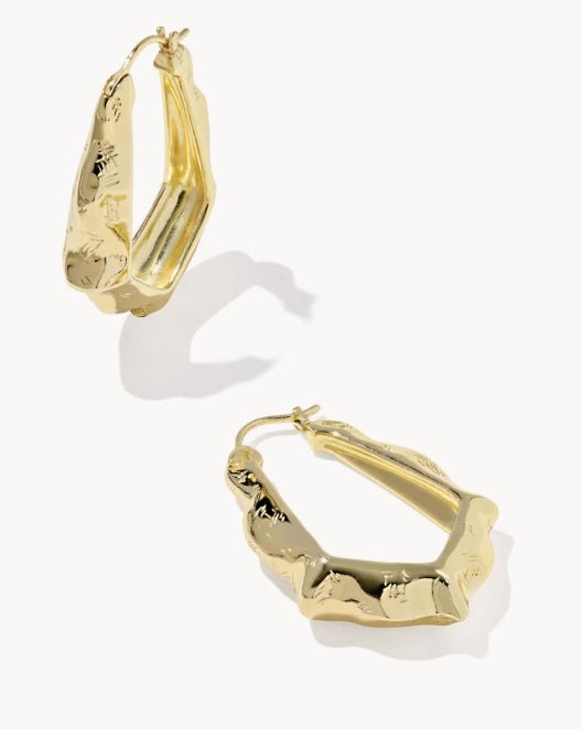 KS Adriana Scallop Frame Hoop Earrings - Southern Soule Designs
