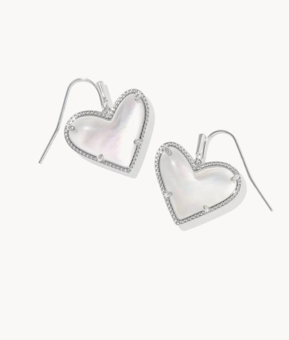 KS Ari Heart Statement Drop Earrings - Southern Soule Designs
