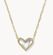 KS Ari Heart Statement Short Pendant Necklace - Southern Soule Designs