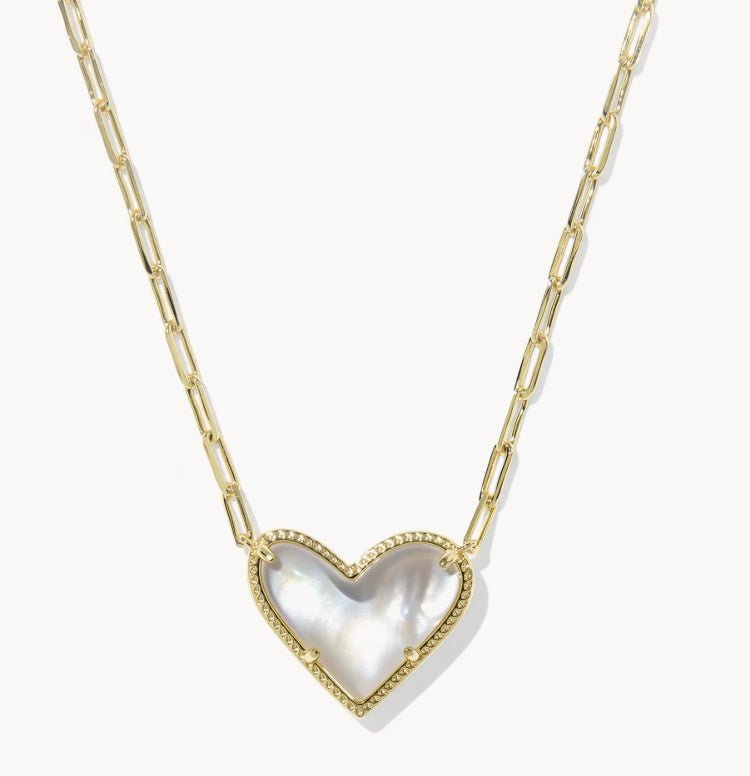 KS Ari Heart Statement Short Pendant Necklace - Southern Soule Designs