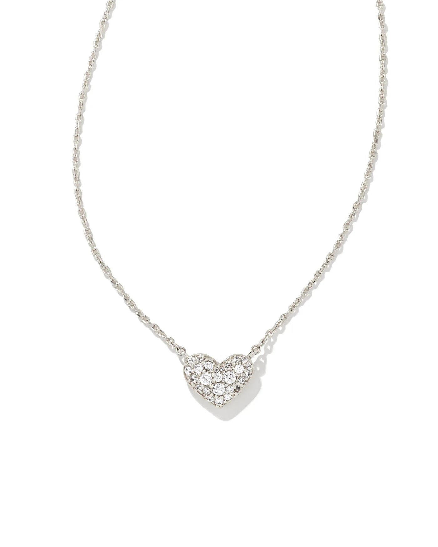 KS Ari Pave Crystal Heart Necklace - Southern Soule Designs