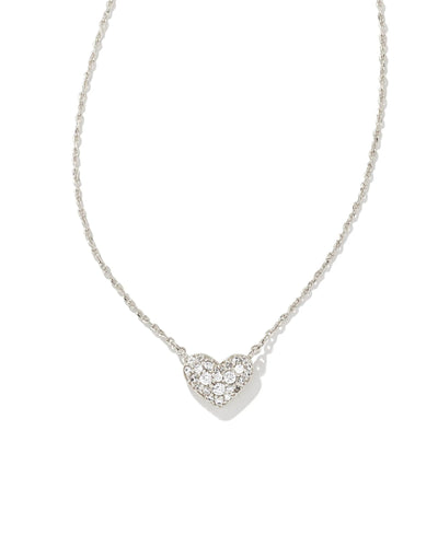 KS Ari Pave Crystal Heart Necklace - Southern Soule Designs