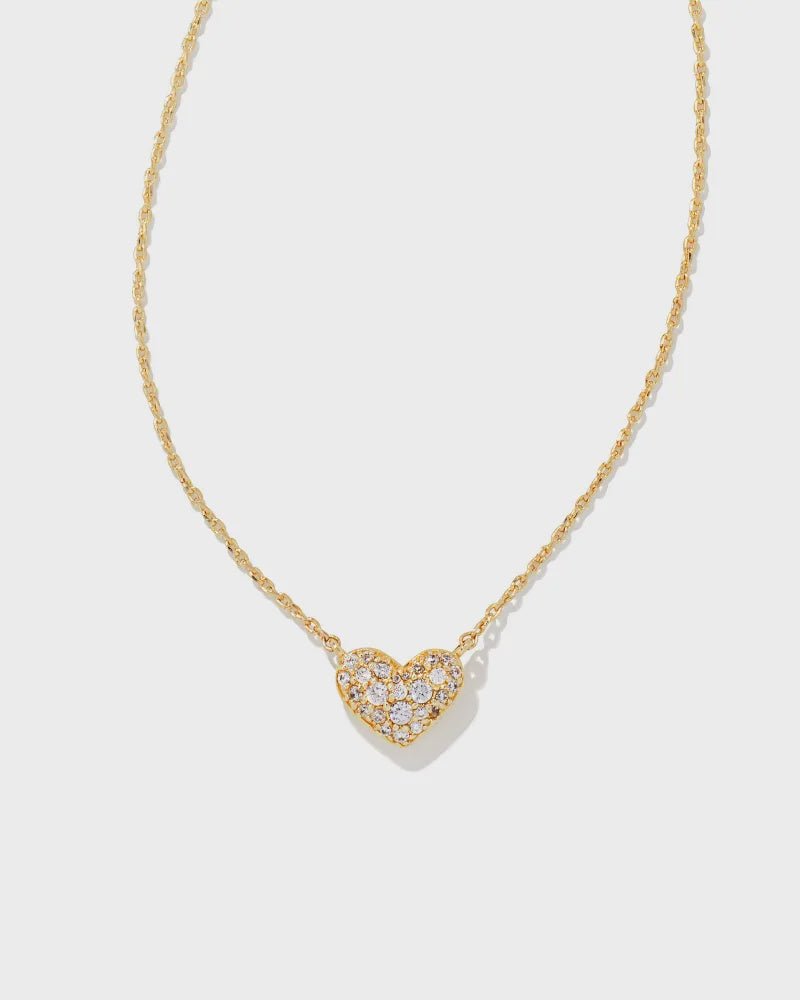 KS Ari Pave Crystal Heart Necklace - Southern Soule Designs