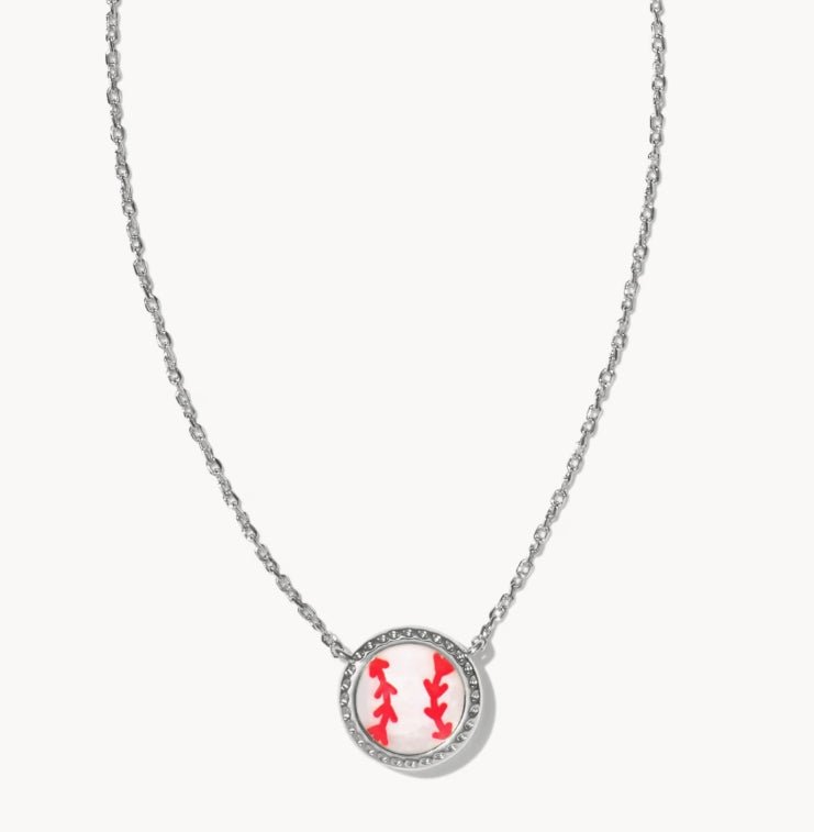 KS Baseball Short Pendant Necklace - Southern Soule Designs