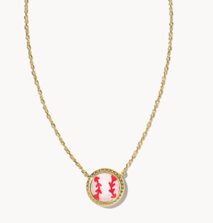 KS Baseball Short Pendant Necklace - Southern Soule Designs