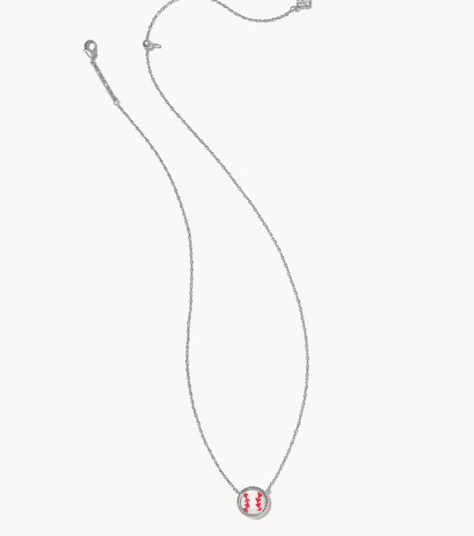 KS Baseball Short Pendant Necklace - Southern Soule Designs