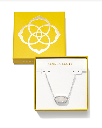 KS Boxed Elisa Pendant Necklace Rhodium - Southern Soule Designs