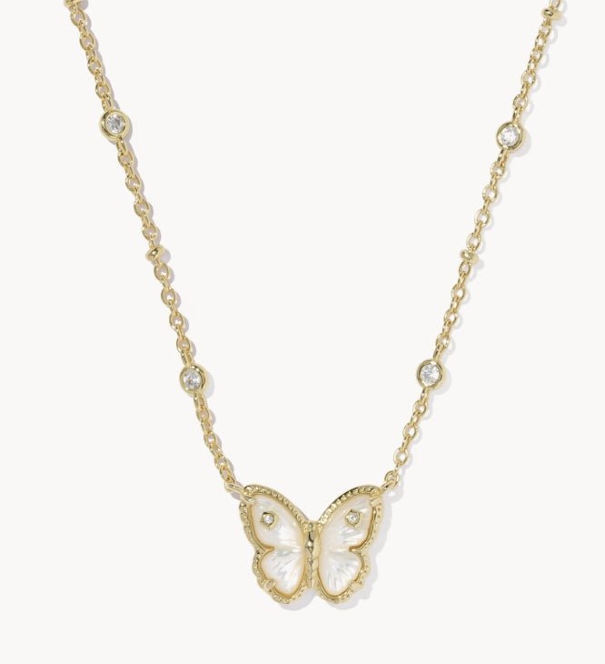KS Cailey Butterfly Short Pendant Necklace - Southern Soule Designs