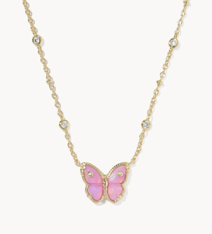 KS Cailey Butterfly Short Pendant Necklace - Southern Soule Designs