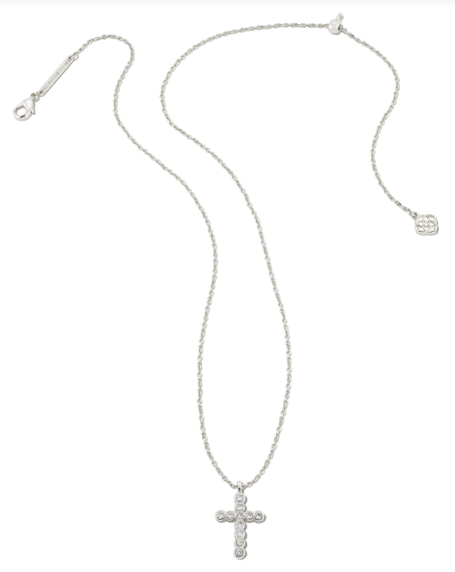 KS Crystal Cross Pendant Necklace - Southern Soule Designs