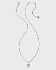 KS Crystal Letter Silver Initial Necklace - Southern Soule Designs
