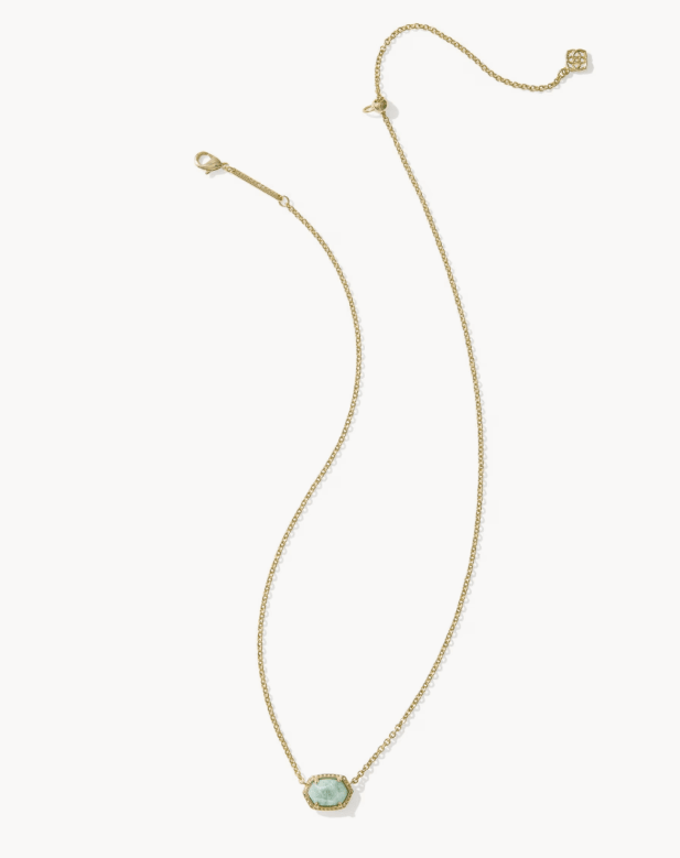 KS Dahpne Gold Frame Pendant Necklace - Southern Soule Designs