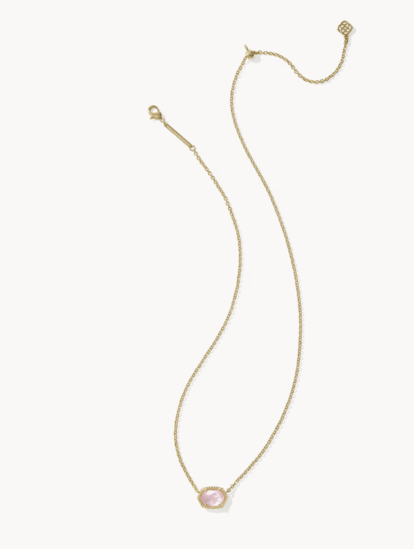 KS Dahpne Gold Frame Pendant Necklace - Southern Soule Designs