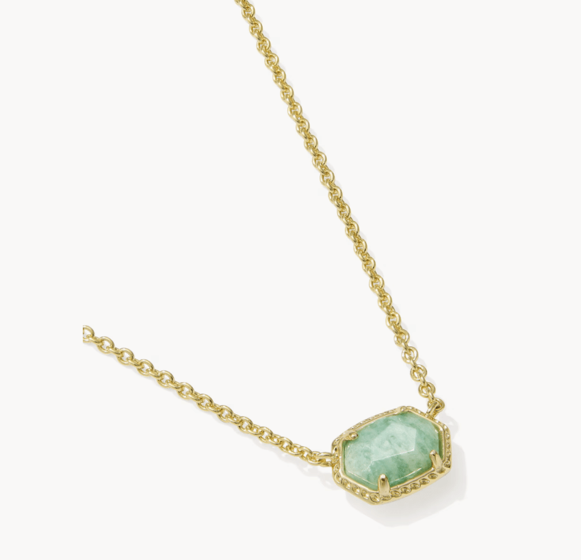 KS Dahpne Gold Frame Pendant Necklace - Southern Soule Designs