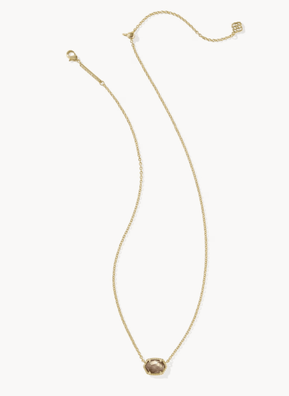 KS Dahpne Gold Frame Pendant Necklace - Southern Soule Designs