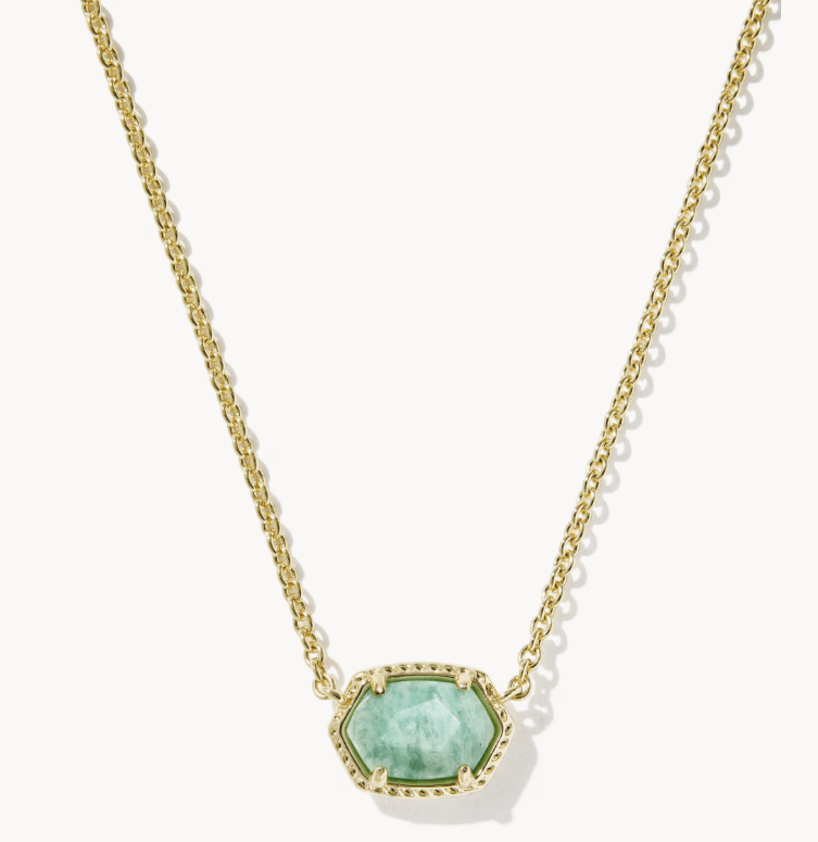 KS Dahpne Gold Frame Pendant Necklace - Southern Soule Designs