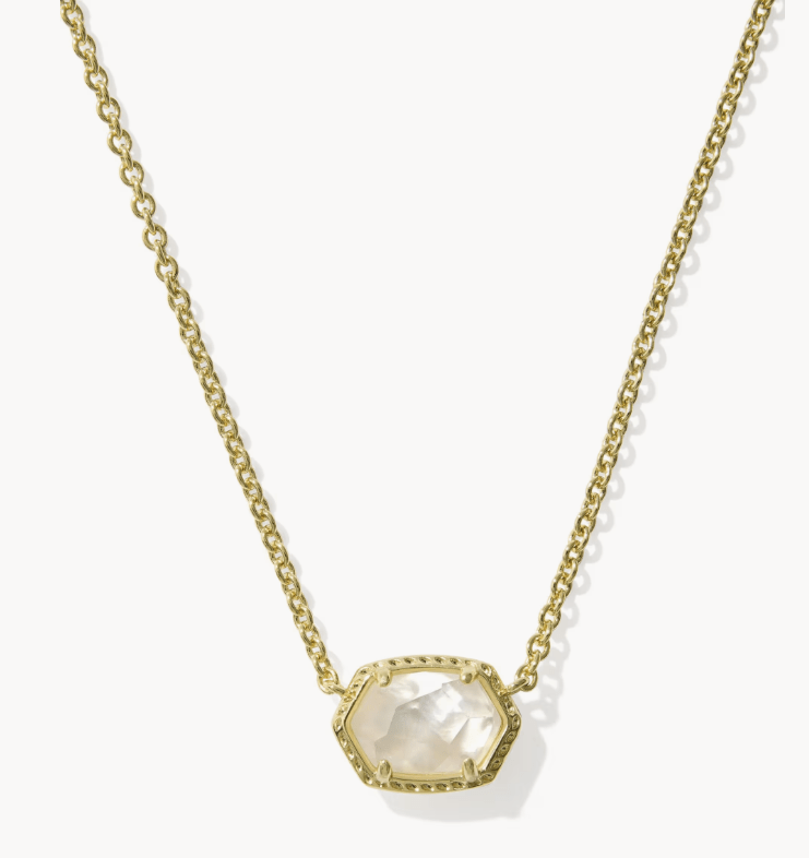 KS Dahpne Gold Frame Pendant Necklace - Southern Soule Designs