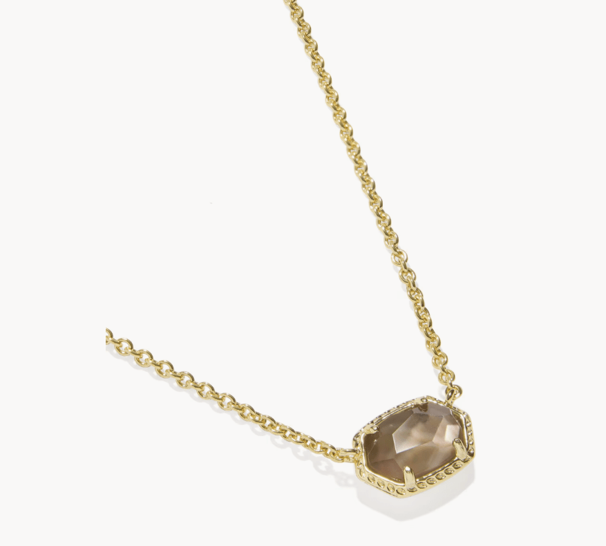 KS Dahpne Gold Frame Pendant Necklace - Southern Soule Designs