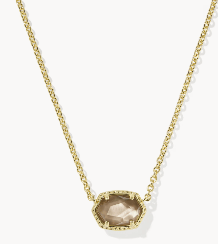 KS Dahpne Gold Frame Pendant Necklace - Southern Soule Designs