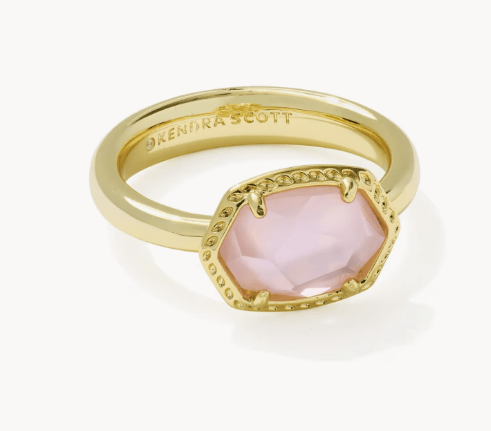 KS Daphne Gold Frame Ring - Southern Soule Designs