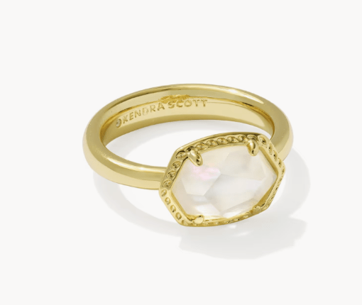 KS Daphne Gold Frame Ring - Southern Soule Designs