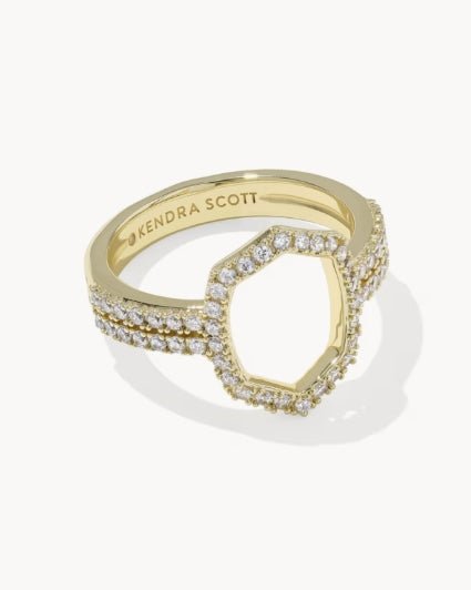 KS Daphne Pave Gold Cocktail Ring - Southern Soule Designs