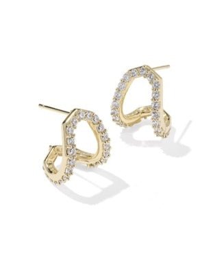 KS Daphne Pave Huggie Earrings - Southern Soule Designs