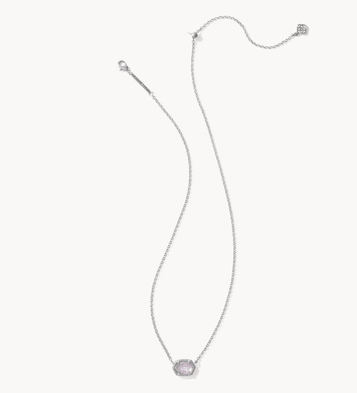 KS Daphne Silver Frame Pendant Necklace - Southern Soule Designs