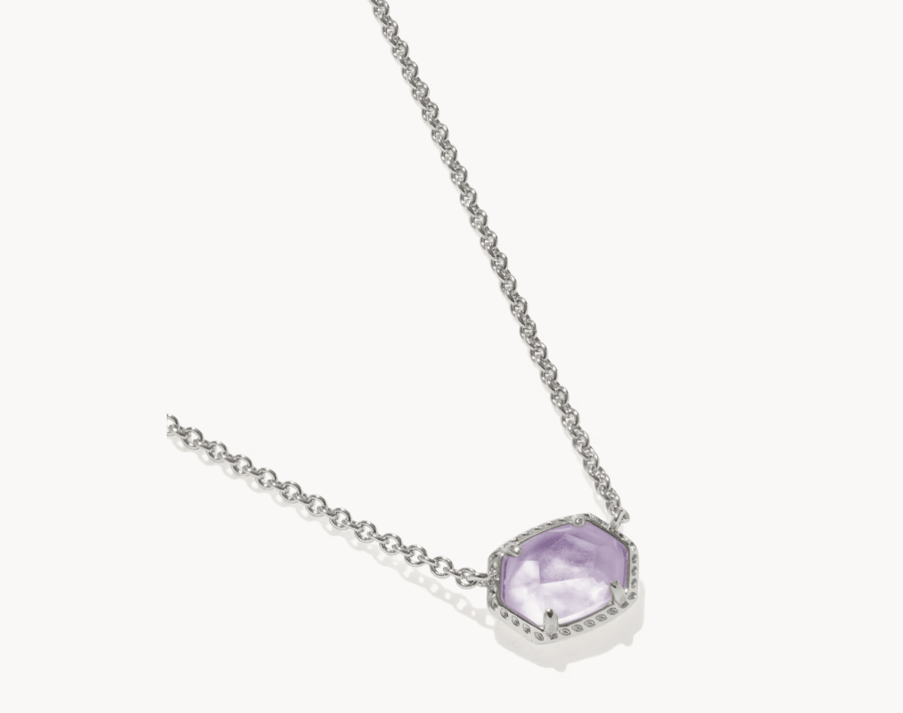 KS Daphne Silver Frame Pendant Necklace - Southern Soule Designs