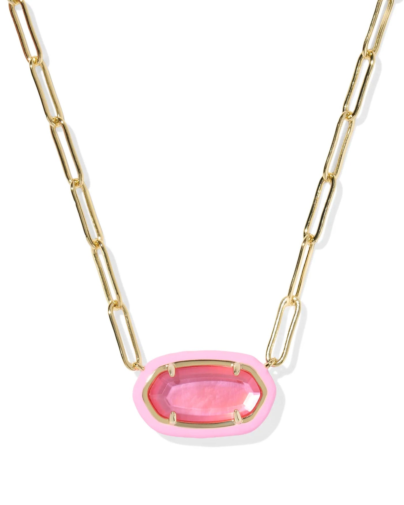KS Elisa Paperclip Frame Gold Necklace - Southern Soule Designs