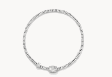 KS Emilie Silver Stretch Bracelet - Southern Soule Designs