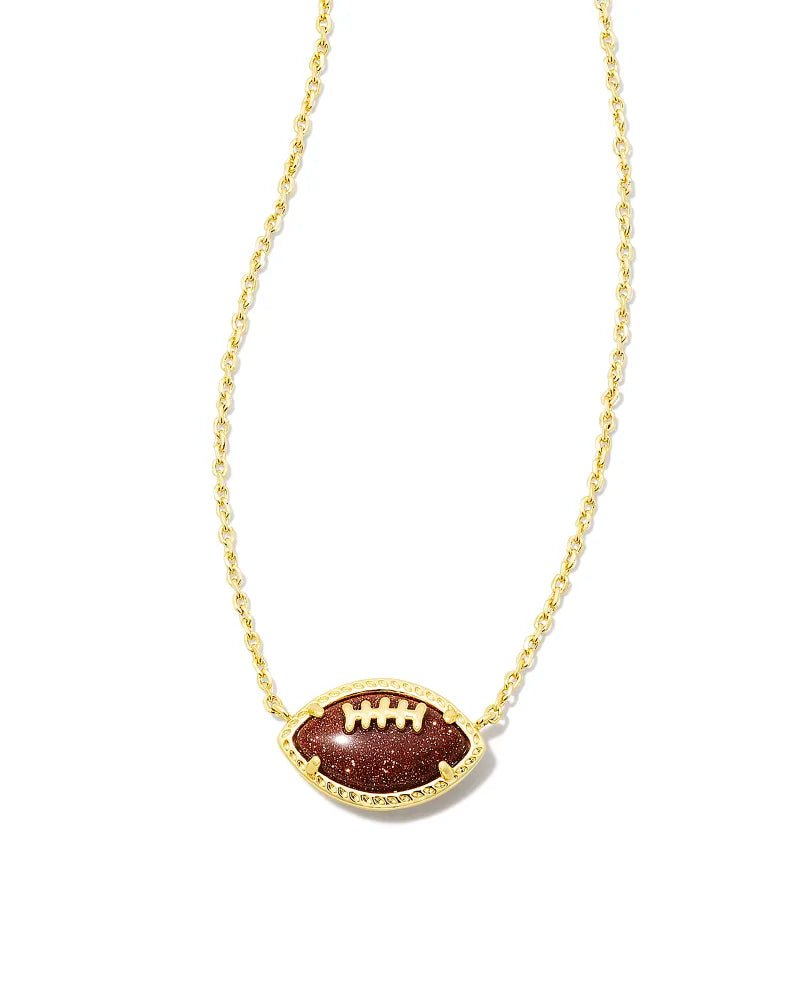KS Football Pendant Necklace - Southern Soule Designs