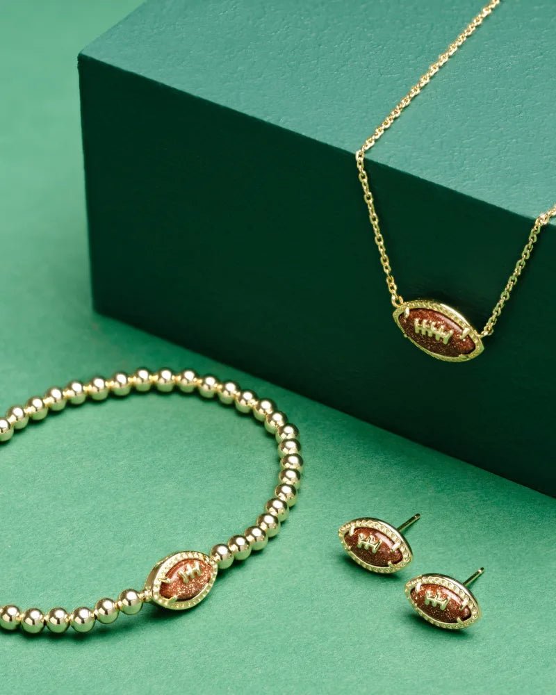 KS Football Stud Earring - Southern Soule Designs