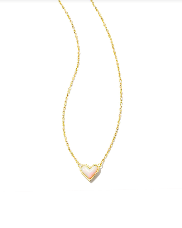 KS Framed Ari Heart Gold Pendant Necklace - Southern Soule Designs