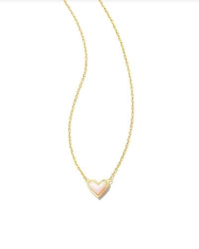KS Framed Ari Heart Gold Pendant Necklace - Southern Soule Designs