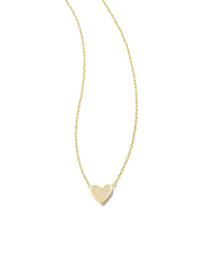 KS Framed Ari Heart Gold Pendant Necklace - Southern Soule Designs
