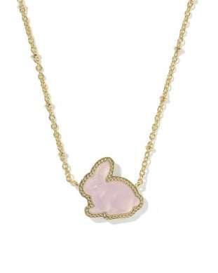 KS Gold Bunny Short Pendant Necklace - Southern Soule Designs