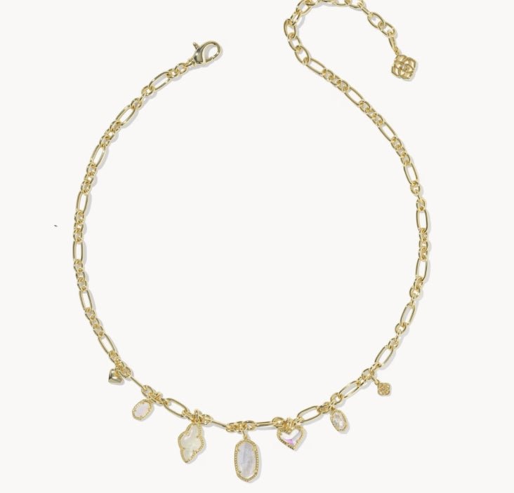 KS Gold/Neutral Icon Charm Necklace - Southern Soule Designs